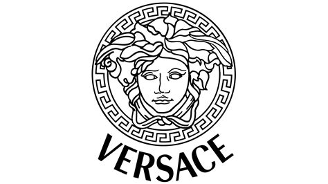 versace logo colors|Versace logo black and white.